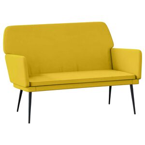 vidaXL Sitzbank Gelb 108x79x79 cm Samt