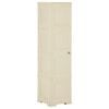 vidaXL Kunststoffschrank 40x43x164 cm Holzdesign Angora-Wei&szlig;