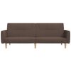 vidaXL Schlafsofa 2-Sitzer Taupe Stoff