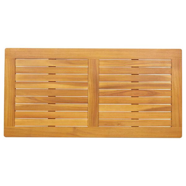 vidaXL Tischplatte Braun 100 x 50 x 2 cm Massivholz Akazie