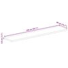 vidaXL Tischplatte 140x40x3,8 cm Rechteckig Massivholz Mango