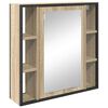vidaXL Spiegelschrank Sonoma-Eiche 60 x 16 x 60 cm Holzwerkstoff