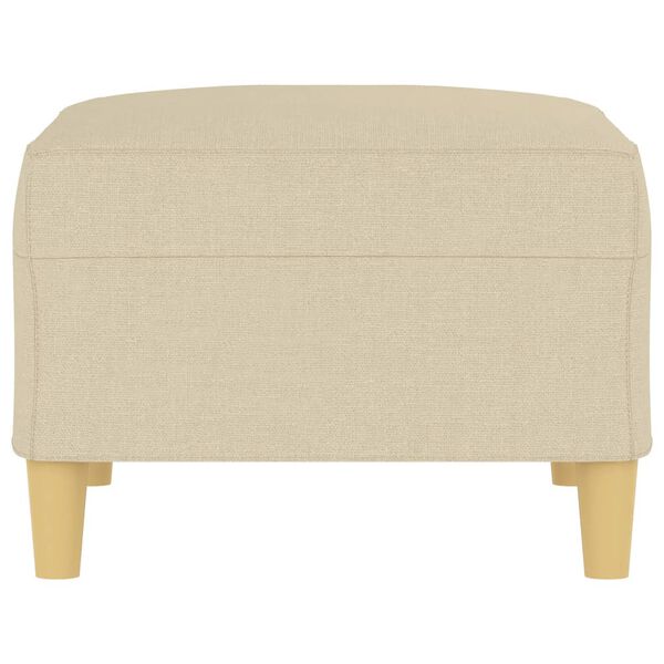 vidaXL Fu&szlig;hocker Creme 70x55x41 cm Stoff