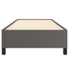 vidaXL Bettgestell Grau 90x190 cm Kunstleder