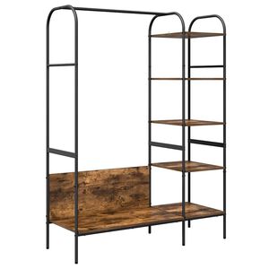 vidaXL Kleiderst&auml;nder Braun Eichen-Optik 120 x 44 x 160 cm