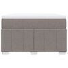 vidaXL Boxspringbett mit Matratze Taupe 120x190 cm Stoff