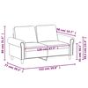 vidaXL 2-Sitzer-Sofa Dunkelgr&uuml;n 120 cm Samt