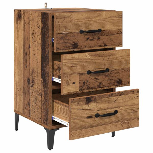 vidaXL Nachttisch Altholz 40 x 40,5 x 66 cm Holzwerkstoff
