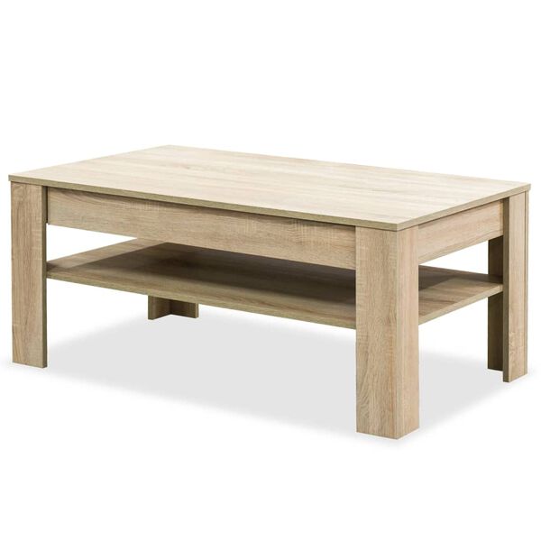 vidaXL Couchtisch Holzwerkstoff 110x65x48 cm Eiche