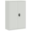 vidaXL Aktenschrank 90&times;40&times;140 cm Stahl Grau