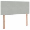 vidaXL Aufbewahrungsbett mit Matratze Hellgrau 120 x 200 cm Samt
