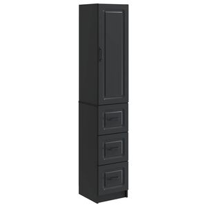 vidaXL Schrankset 2 stk. 33 x 34,5 x 87 cm Holzwerkstoff Schwarz