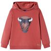 Kinder-Kapuzenpullover Dunkelrot 116