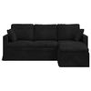 vidaXL Sofa Schwarz Gesamtabmessungen: 198 x 134 x 80 cm (B x T x H)