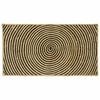 vidaXL Teppich Nat&uuml;rlich und Schwarz 60 x 110 cm Jute