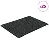 vidaXL Gummigranulat-Patiopad Schwarz 6 x 9 x 0,3 cm Gummi