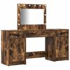 vidaXL Schminktisch 3 Stk. Braun 78,5 x 41 x 135 cm Holzwerkstoff