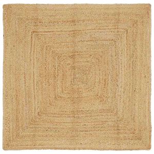 vidaXL Bereichsteppich Beige 120 x 120 cm Jute