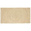 vidaXL Bereichsteppich Wei&szlig; 100 x 200 cm Jute