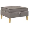 vidaXL Sofa-Hocker mit Stauraum Taupe 70 x 70 x 40 cm Stoff