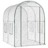 vidaXL Gew&auml;chshaus mit Rahmen 160 x 200 x 192,5 cm PVC Transparent