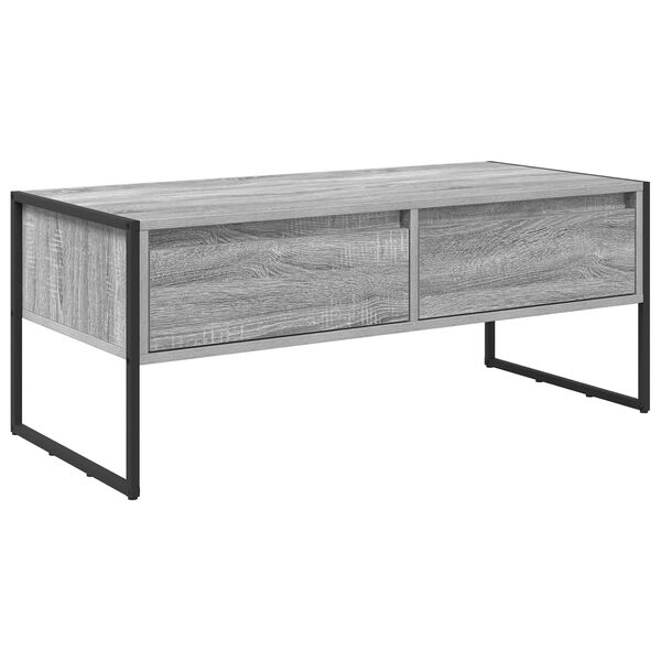 vidaXL Couchtisch Graues Sonoma 100 x 46 x 40 cm Holzwerkstoff