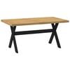 vidaXL Esstisch NOAIN X-Form-Beine 160x90x75 cm Massivholz Kiefer