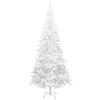 vidaXL Künstlicher Weihnachtsbaum mit Beleuchtung Kugeln L 240 cm Weiß