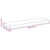 vidaXL Schweberegale 4 Stk. Grau 80x23,5x3,8 cm MDF