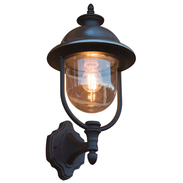 KONSTSMIDE Wandleuchte Parma Oben Geb&uuml;rsteter Edelstahl