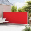 vidaXL Seitenmarkise Ausziehbar 180x600 cm Rot
