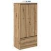vidaXL Schrank mit Schublade Artisan-Eiche 55,5x34x119,5 cm