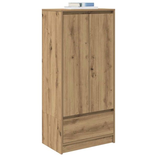 vidaXL Schrank mit Schublade Artisan-Eiche 55,5x34x119,5 cm
