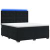 vidaXL Boxspringbett mit Matratze Schwarz 180 x 200 cm Samt