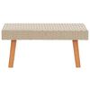 vidaXL 4-tlg. Garten-Lounge-Set mit Auflagen Poly Rattan Beige
