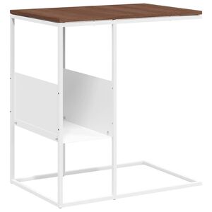 vidaXL Beistelltisch Wei&szlig; 55x36x59,5 cm Holzwerkstoff