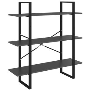 vidaXL B&uuml;cherregal Grau 100x30x105 cm Holzwerkstoff