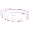 vidaXL Boxspringbett Hellgrau und Wei&szlig; 120 x 190 cm Cordstoff