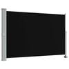 vidaXL Ausziehbare Seitenmarkise 160x300 cm Schwarz