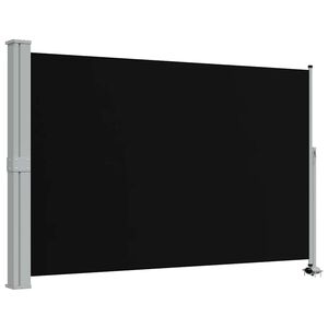 vidaXL Ausziehbare Seitenmarkise 160x300 cm Schwarz