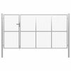 vidaXL Gartentor Stahl 350 x 150 cm Silbern