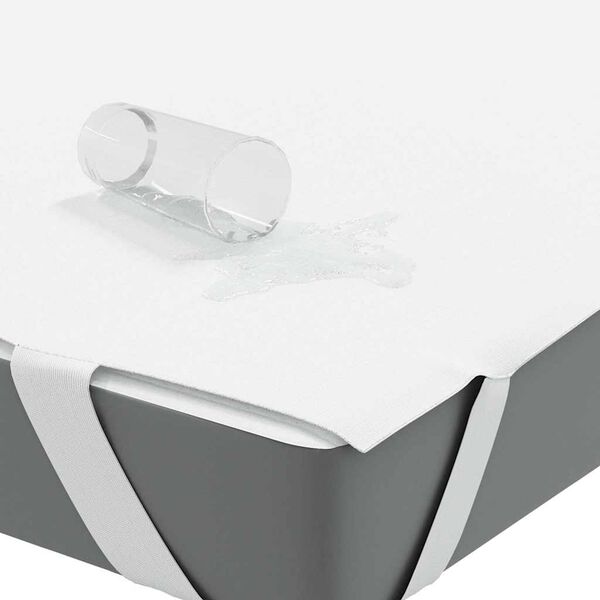 vidaXL Matratzenschoner Wei&szlig; 90x190 cm Wasserdicht