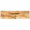 vidaXL Tischplatte 110x40x2,5 cm Baumkante Massivholz Raues Mangoholz