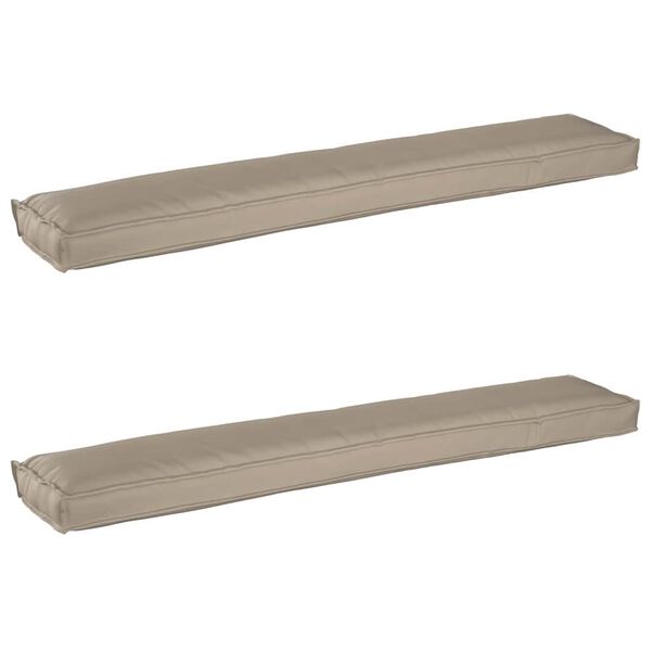 vidaXL Pallet Kissen Set 2 pcs Taupe 200 x 40 x 8 cm Oxford Stoff