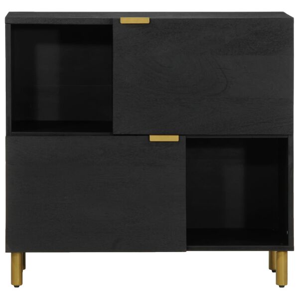 vidaXL Sideboard Schwarz 80x33x75 cm Holzwerkstoff