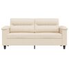 vidaXL 2-Sitzer-Sofa Beige 140 cm Mikrofasergewebe