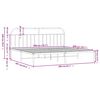 vidaXL Bettgestell mit Kopfteil Metall Schwarz 200x200 cm
