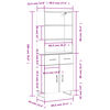 vidaXL Highboard Wei&szlig; 69,5x34x180 cm Holzwerkstoff