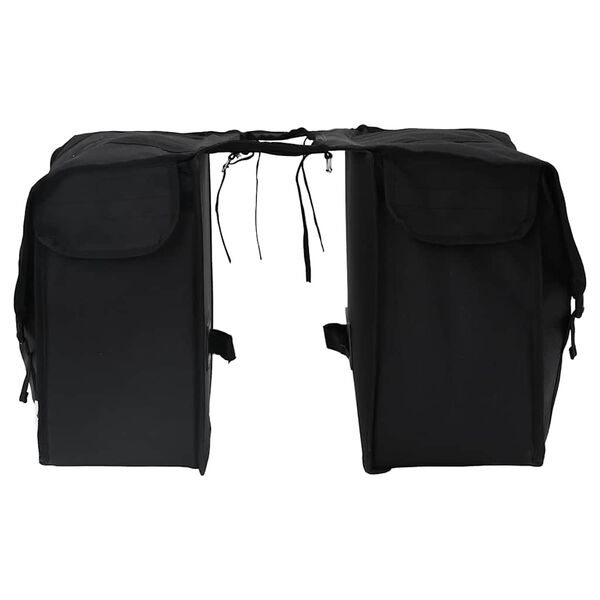 vidaXL Fahrradtasche Schwarz 40 x 18,5 x 35 cm Polyester