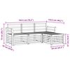 vidaXL Sofagarnituren 4 pcs Natur Massivholz Akazie